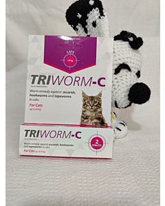 Triworm - C Cats 2 Tab (up to 8 kg) Purple