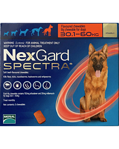 Nexguard Spectra XLarge (30-60kg) Single Red